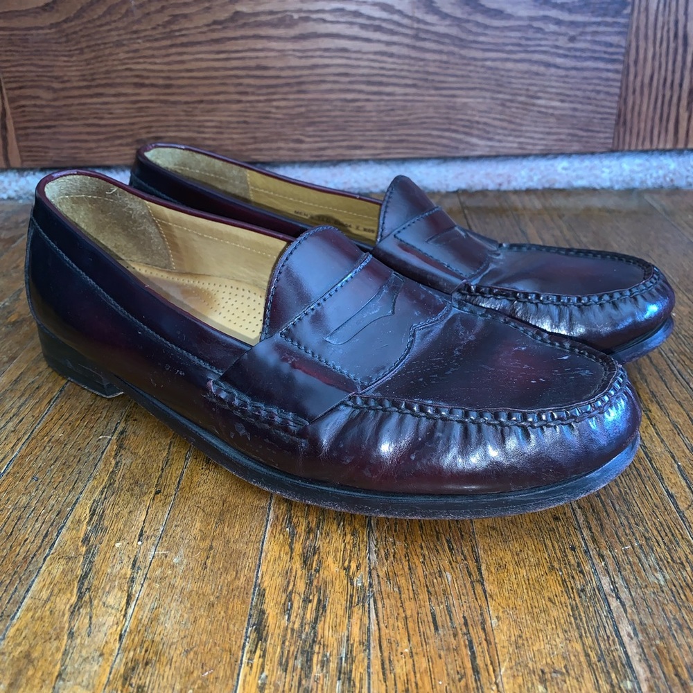 Cole Haan Brown Leather Slip On Loafers Size 13D